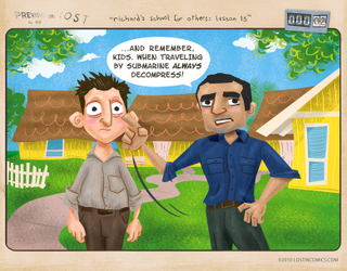 Illustration for article titled What Would Lost Look Like If It Was A Sunday Morning Comic Strip?